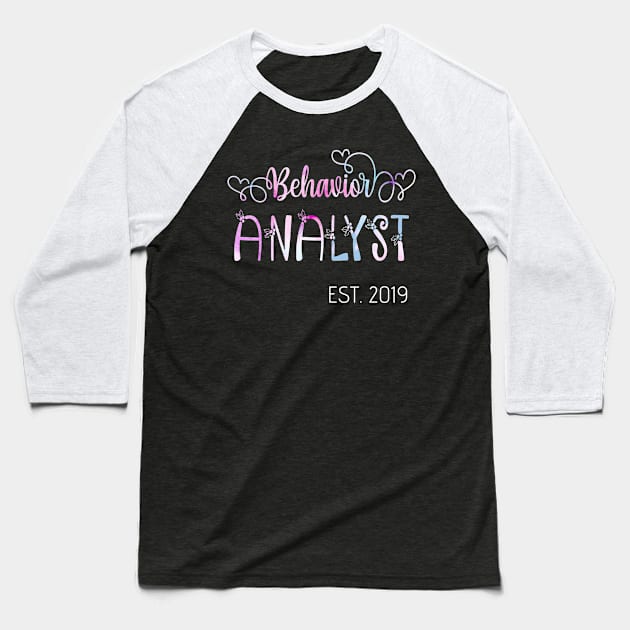 Gift for Behavior Analysts established 2019 Baseball T-Shirt by Simpsonfft